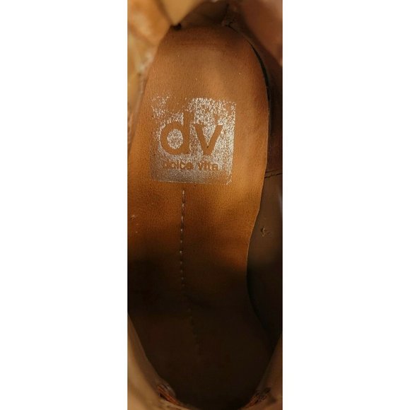 DV DOLCE VITO CAITLYNN COGNAC SUEDE ANKLE BOOTS SIZE 6 IN ORIGINAL BOX - Picture 8 of 8